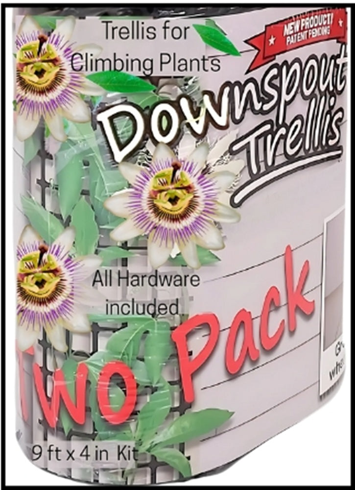 Downspout Trellis for Clematis and Climbing Plants, 9 ft Tall x 4 in Wide
