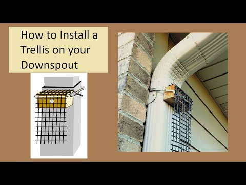 How to install a Scroll Trellis on a Residential Downspout